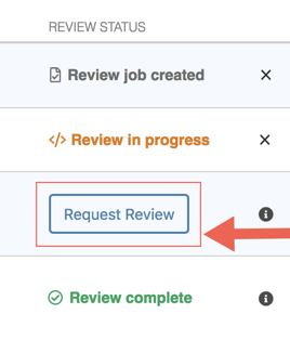 Requesting a manual code review from the PullRequest dashboard